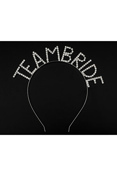 Go İthalat تاج فضي اللون مرصع بالكريستال لفريق العروس (5250)