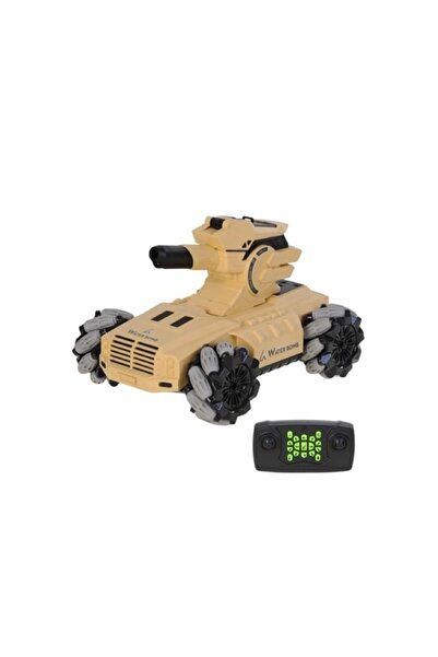 alpmodel Uzaktan Kumandalı Duman Çıkaran Su Topu Atan Tank Işıklı 24 Cm
