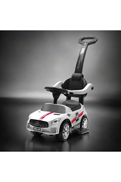 Babymix Push car, Baby Mix, Racer, With side protections, With melodies and horn, White