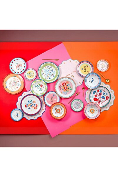 Baci Milano Mamma Mia Eye Patterned Plate 22 cm