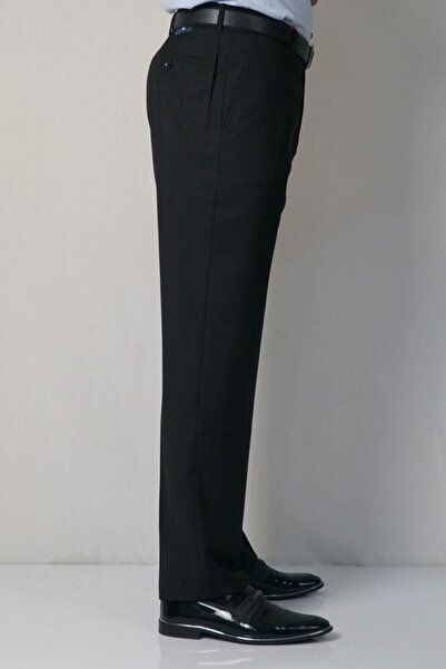 Bomonti Men's Long Stretchy Classic Cut Polyviscose Fabric Trousers