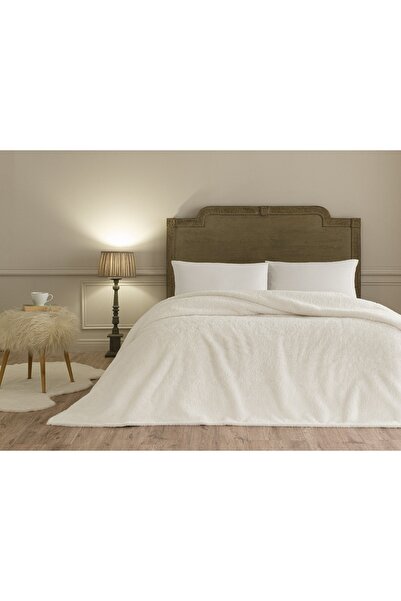Linens Mathie Çift Kişilik Ekru Battaniye