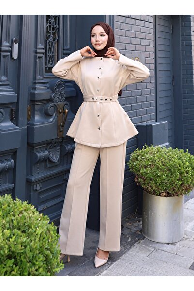 VAV Scuba Jacket and Pants Set - Stone Color -