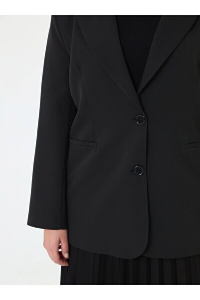 ALİA Classic Oversized Jacket - Black -