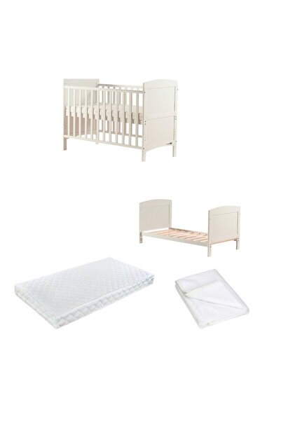 FreeON Συσκευασία Ξύλινη κούνια μωρού, 120x60 cm, FreeON, Lory, Στρώμα 120x60...