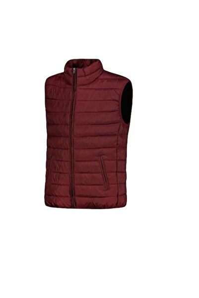 unbranded Light quilted vest for men, maroon, size L