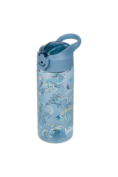 Baagl Sticlă Tritan cu pai Dino, 500 ml