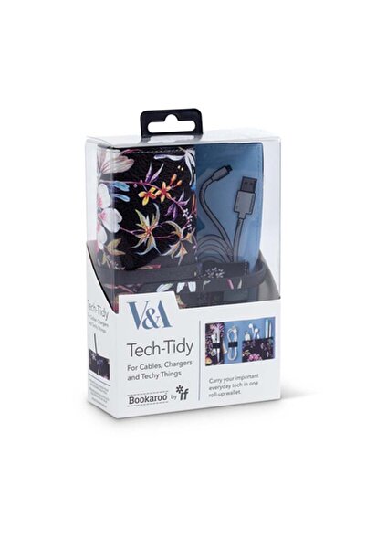 İF V & A Bookaroo Tech-Tidy Kablo Düzenleyici Kilburn Black Floral