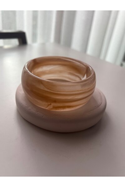 BusradanDesign سوار كليبس موديل هارلي كونتري بلون كريمي 6.7 سم