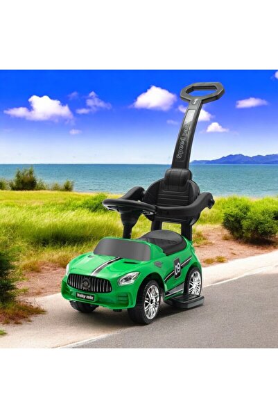 Babymix Push car, Baby Mix, Racer, With side protections, With melodies and horn, Green