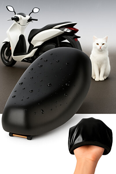 lawrenceshop Kuba Cg-100 Husă Scaun Motocicletă Neagră Impermeabilă Husă Scaun Scooter