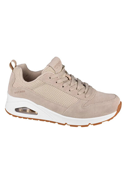 SKECHERS UNO: Chic Beige Women's Comfort Sneakers