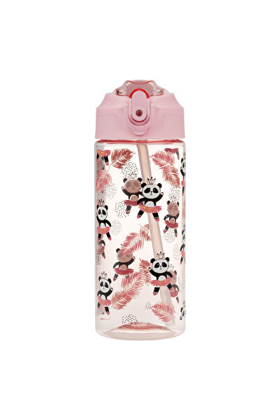 Baagl Tritan bottle with straw Panda, 500 ml