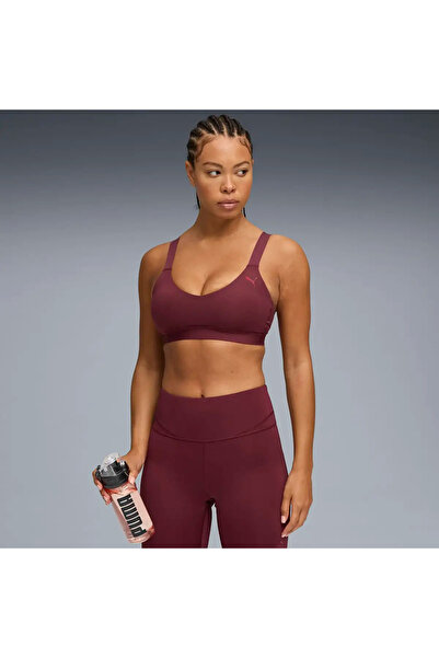 Puma SHAPE BRA - Low Kırmızı Kadın Sporcu Sütyeni