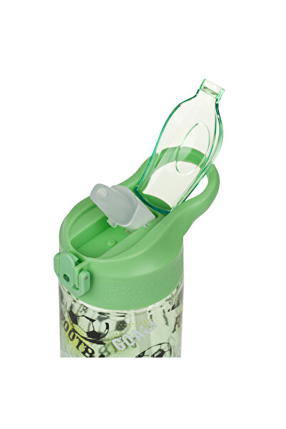 Baagl Tritan bottle with straw Football, 500 ml