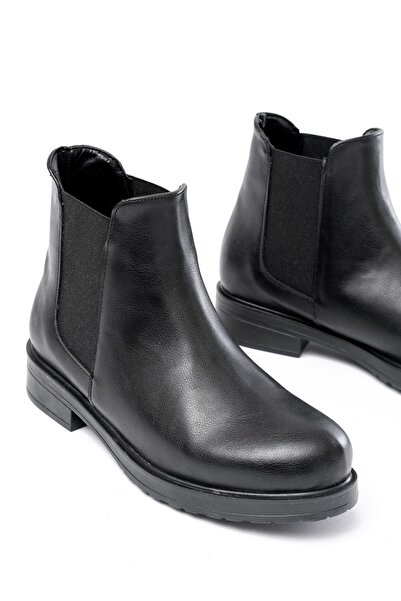 Aymood 165-230 Black Elastic Daily Women's Boots