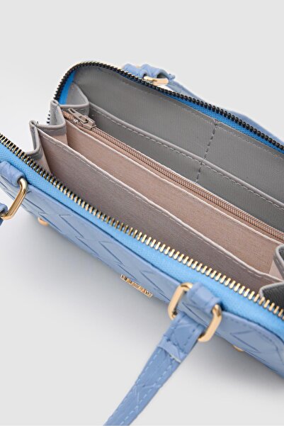 OLLBAG Klosa Blue Color Crossbody Bag Wallet