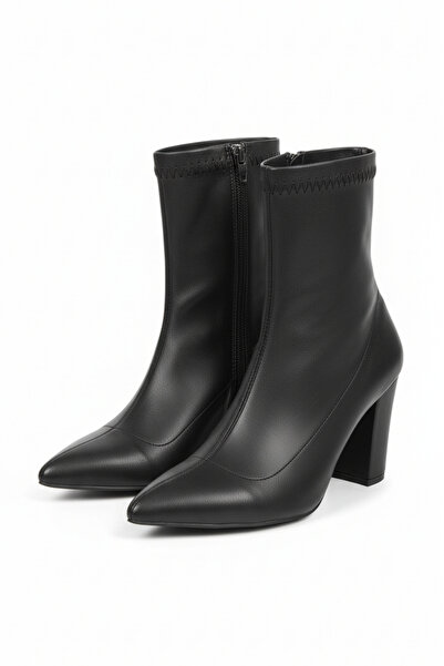 Brielfy Γυναικείες μπότες Lumiere Stretch 9 εκ. με τακούνι με μυτερή μύτη με φερμουάρ