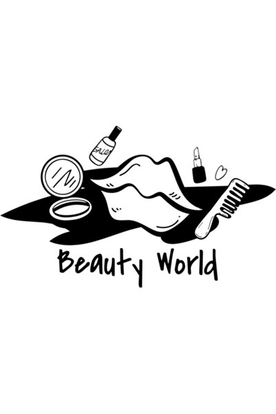 Oracal Διακοσμητικό αυτοκόλλητο τοίχου, Beauty World, 40x25cm, Μαύρο