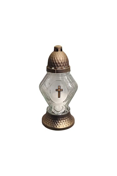 Gimihome Lumânare nouă din sticlă cu capac, timp de ardere 25h, 13 x 26 cm, L...