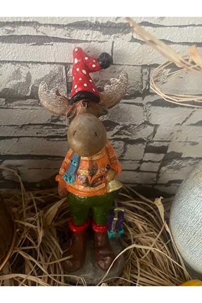 Zeugma Home Designs Hediye Paketli Büyük Boy Ren Geyiği,Hediyelik Eşya,Yılbaş...