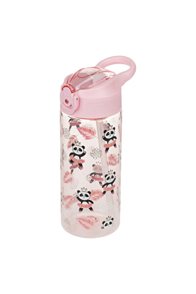 Baagl Tritan bottle with straw Panda, 500 ml