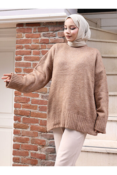 VAV Wide Sleeve Soft Sweater - Mink -