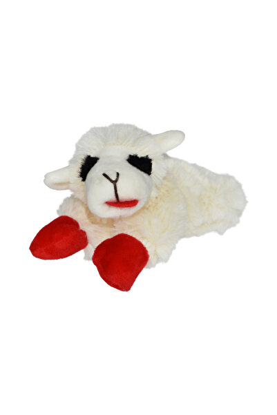 Happy Pet Lambchop Lamb Plush Dog Toy Medium - Medium Size Lying Lamb Plush Hugging Companion!