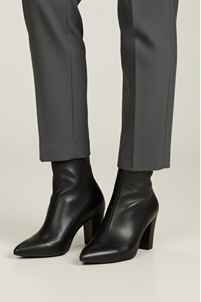 Brielfy Ghete de damă Lumiere Stretch cu toc de 9 cm, cu vârf ascuțit și fermoar