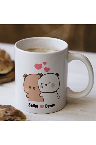 artemoris Sevgiliye Özel İsimli Kupa , Çift Kupası, Sevgiliye Hediye, Sevimli...