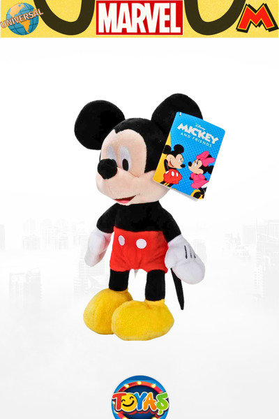 Toyaş Lisanslı Mickey Mouse Figür Peluş Oyuncak Uyku Oyun Arkadaşı 36 Cm