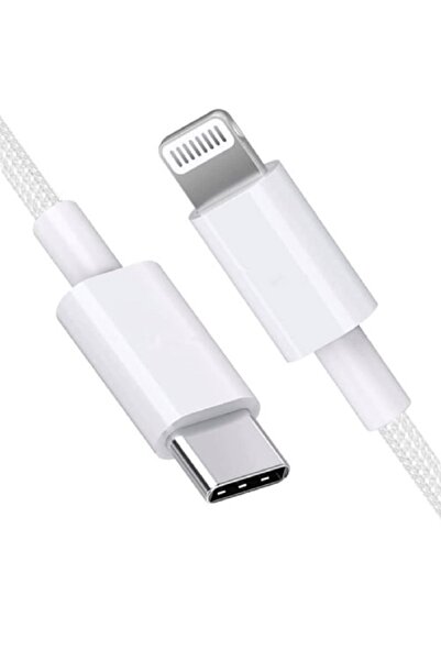 REMORAX ÖRGÜLÜ iPhone Uyumlu 27WATT Hızlı Şarj Kablosu, Type C-Lightning, 14/...