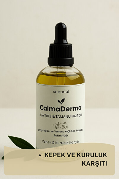 sabunal CalmaDerma Kepek & Ferahlık 100 ml - Çay Ağacı & Tamanu Saç Bakım Yağı
