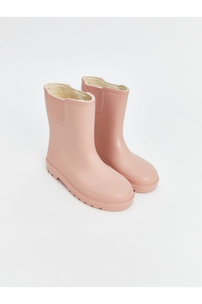 LC Waikiki LCW STEPS Pembe Deri Görünümlü Kız Çocuk Yağmur Botu