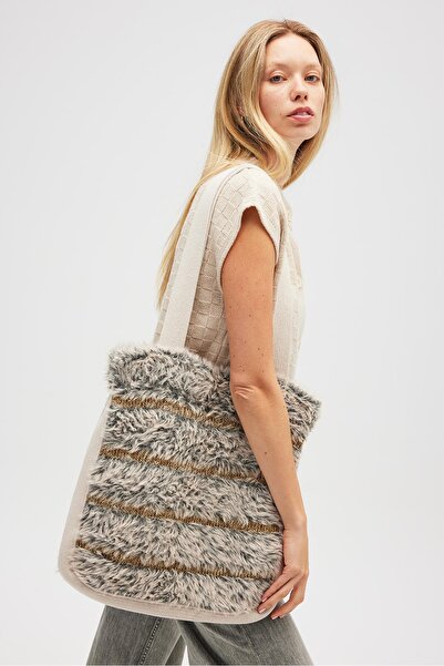 Peraluna Yona Knitted Bag - Beige Melange