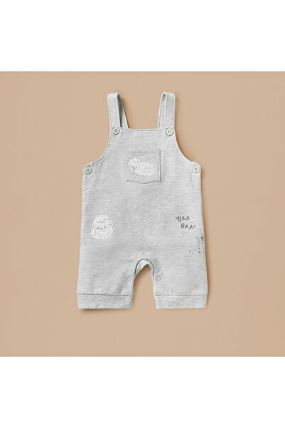 Juniors Sheep Print T-shirt and Dungaree Set