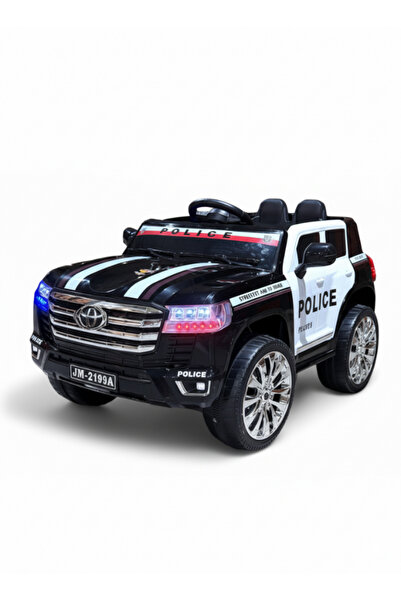 niyazi جيب بوليس – سيارة اطفال كهربائية كبيرة شحن بدفع رباعي 4 محركات، مقعدين، وإنارة LED مع ريموت كنترول
