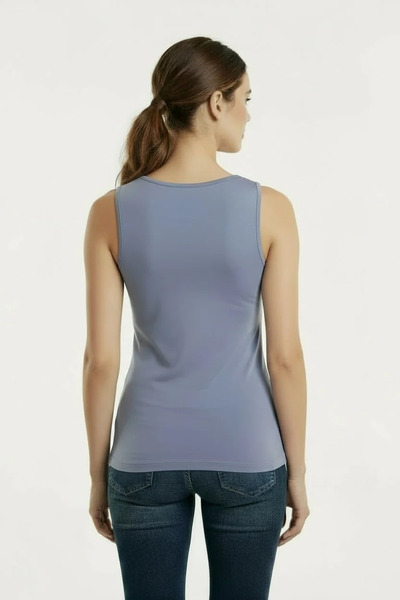 JENİKA Women's Daily Thick Strap Cotton Stretch Fabric Undershirt