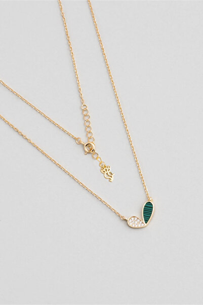 So CHIC... Lucky 18 Ayar Sarı Altın Kaplama 45 Cm Gümüş Kolye