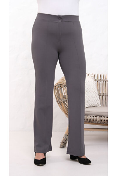 Paw Garage Women's Stretch Fabric Plus Size Flared Palazzo Pants