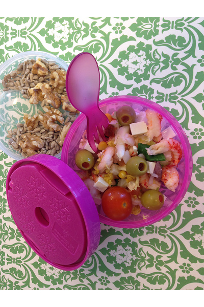 Carl Oscar N'Ice Box compartmented casserole with cooling disc, Carl Oscar, 0.3l, purple