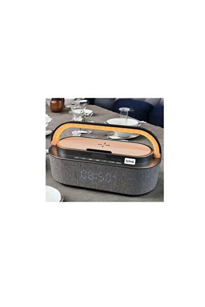 fortrek Saat Alarm Radyo Özellikli LED Bluetooth Hoparlör