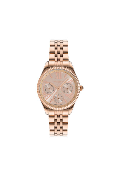 Lee Cooper Women's Multi Function Rose Gold Dial Watch - LC07333.410