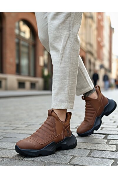 BOA BA0401 Bağcıksız Rahat Yüksek Taban Taba Erkek Spor Yarım Bilek Bot