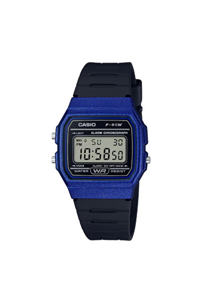 Casio ساعة رقمية للرجال بمينا أسود - F-91WM-2ADF