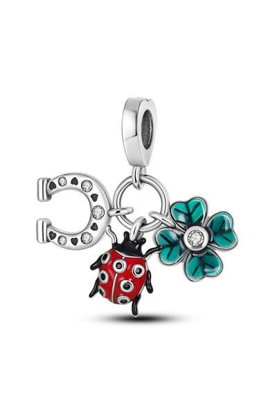 Bijuterii Nadiela Talisman Argint 925, Charm pentru bratari – Good Luck