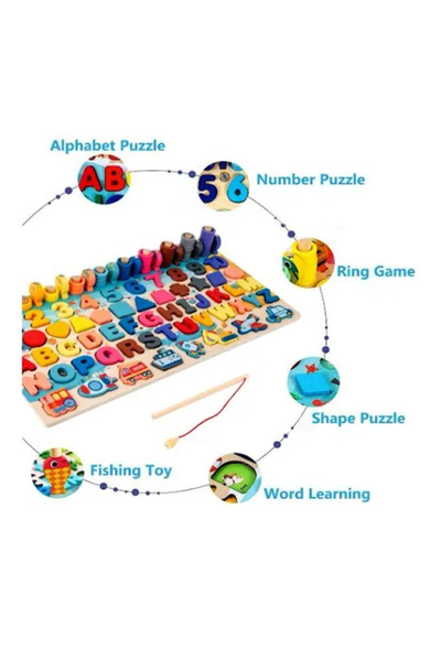 OEM Wooden game 7 activities in 1 Montessori