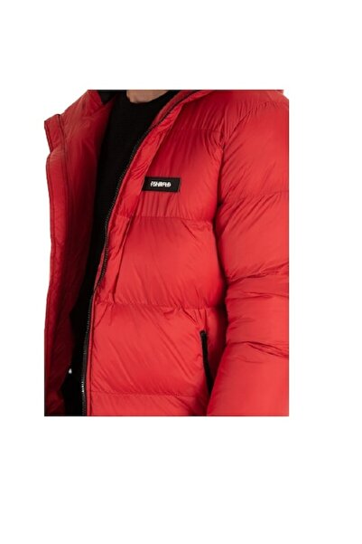 unbranded Men's quilted jacket, red, size S