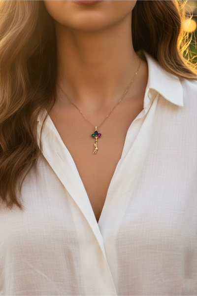 KUTLU Balonlu Kız Altın Kolye