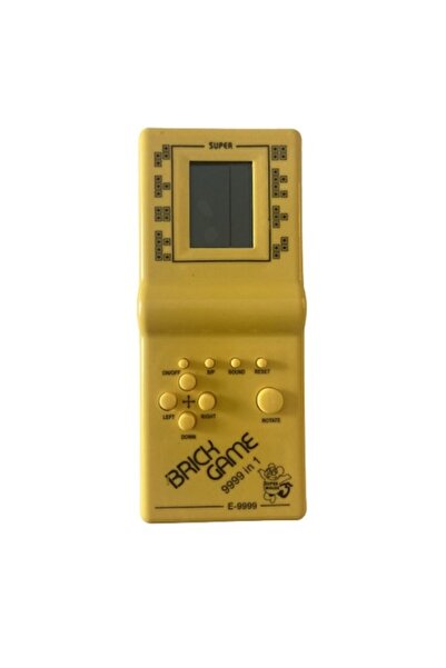 OEM Classic Tetris game, 18 cm, 9999 games, battery powered, yellow